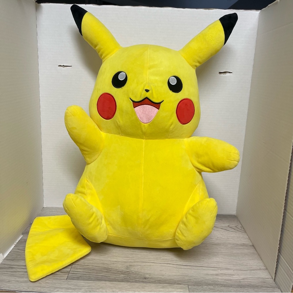 Pokemon Pikachu Plush 24" Officially Licensed Jazwares 12‎ Inches Wide.
